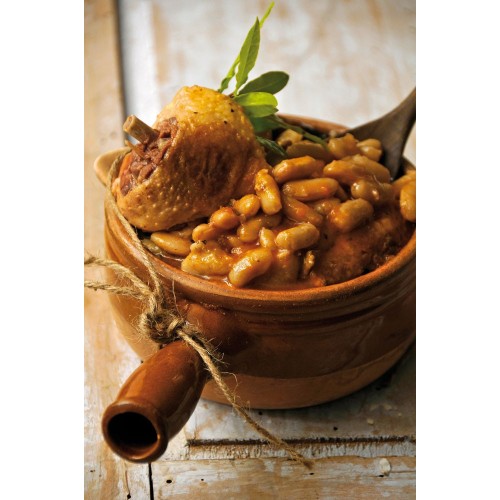 Cassoulet aux manchons de canard confits 740g (bocal)