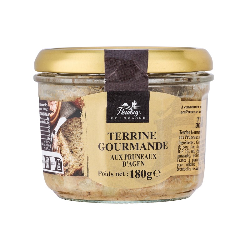 Terrine gourmande aux pruneaux d'Agen 180g (bocal)