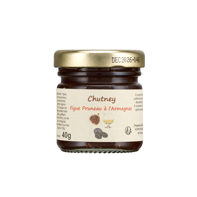 Chutney de figues et pruneaux à l'Armagnac 40g