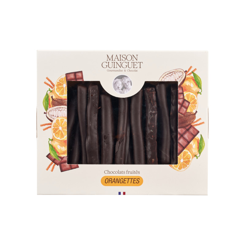 Orangettes enrobées de chocolat noir 150g